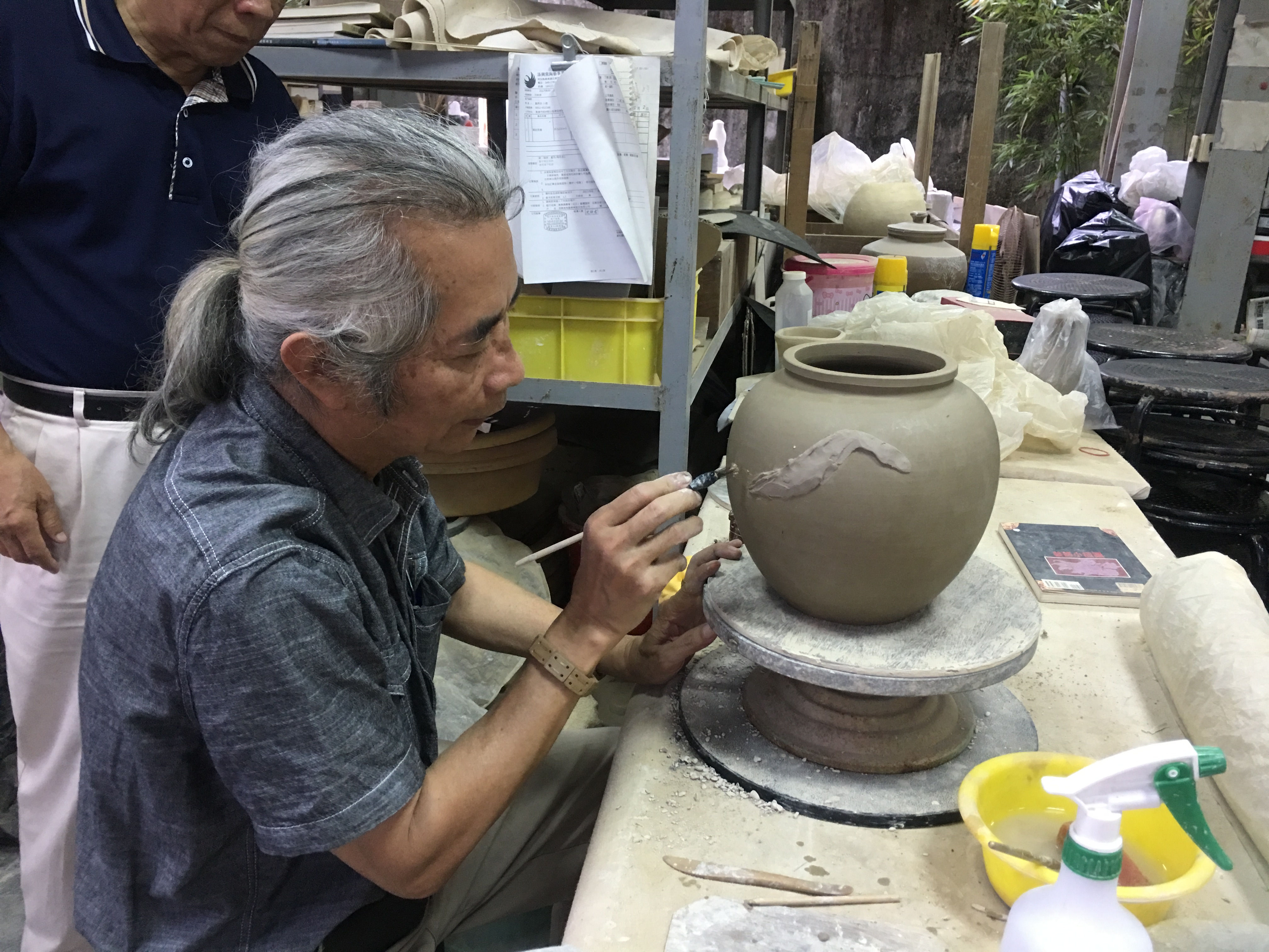 南投陶裝飾技法－林清河老師