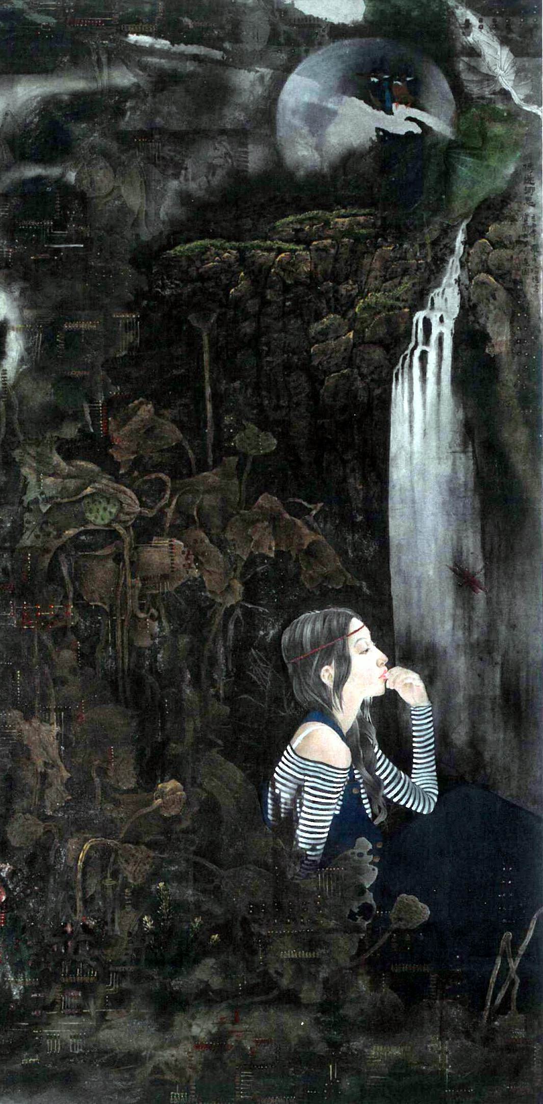 第十六屆 南投縣玉山美術獎 首獎 水墨類 羅宇均 鄉思