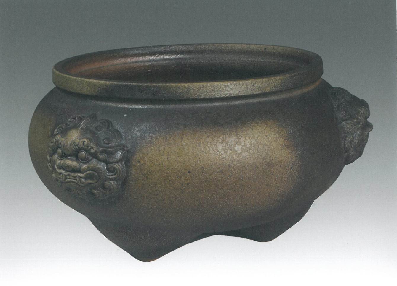 2010 第十一屆 南投縣玉山美術獎 佳作 陶藝類 廖國華 祥獅鼎 
