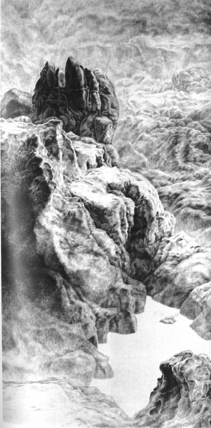 第三屆玉山美術獎暨陶藝獎-水墨類優選沈秀玲(異域(三))