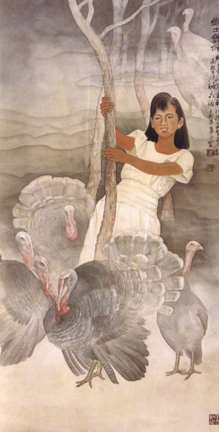 第一屆水墨類佳作蕭東宜(鄉土舞伴)