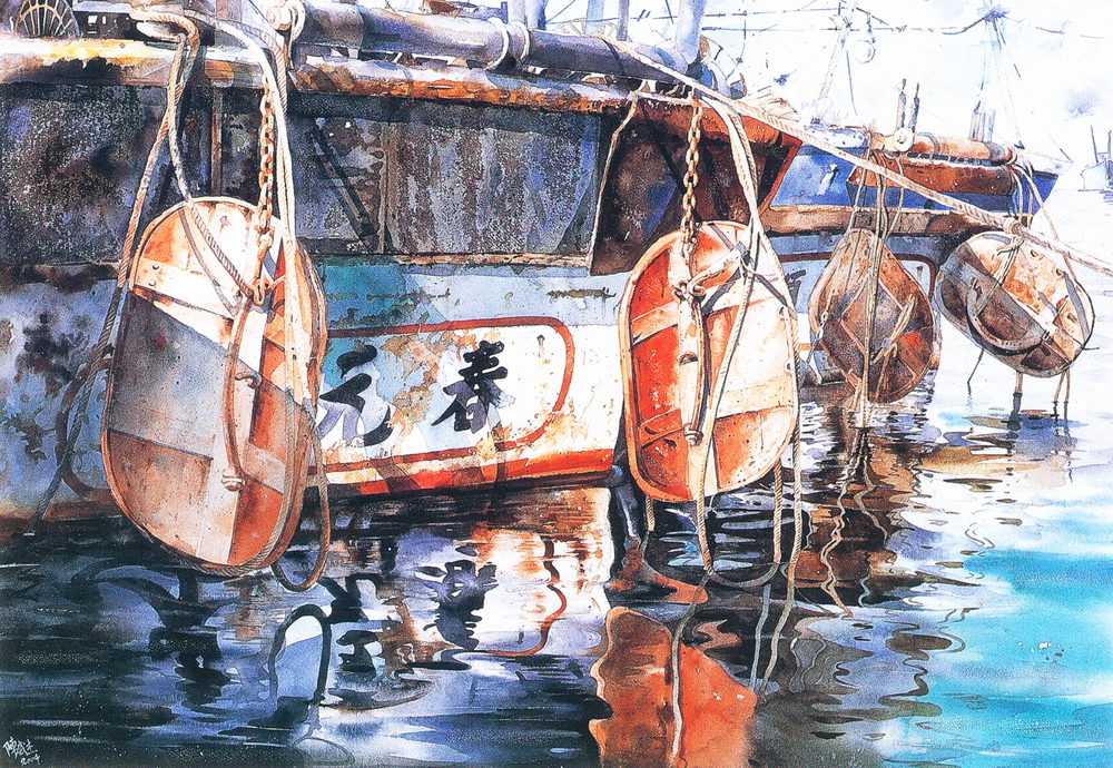 第五屆玉山美術獎水彩類佳作陳威杰(泊)