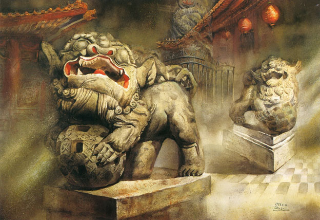 第一屆南投縣美術獎暨陶藝獎（水彩類入選-陳彥欽-夢靜的虛幻（一））