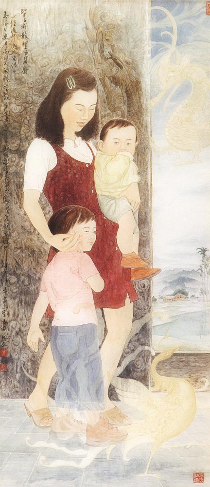 第二屆水墨類佳作蕭東宜(南投人的期望)