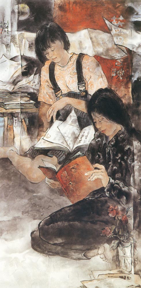 第二屆南投縣美術獎暨陶藝獎（水墨類入選-王俊盛-夜續）