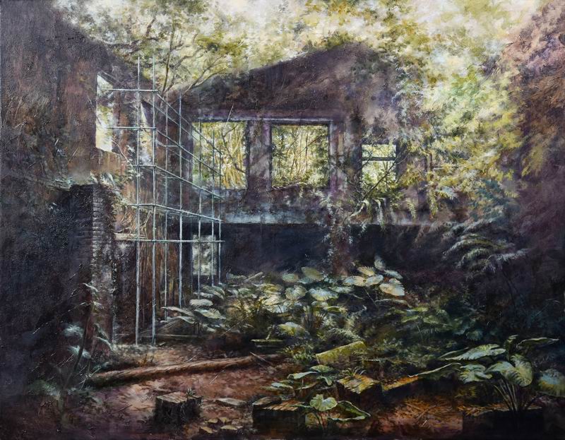 05呂宗憲《佳作》‧  崩毀與重建‧新天地-1　116.5×91cm