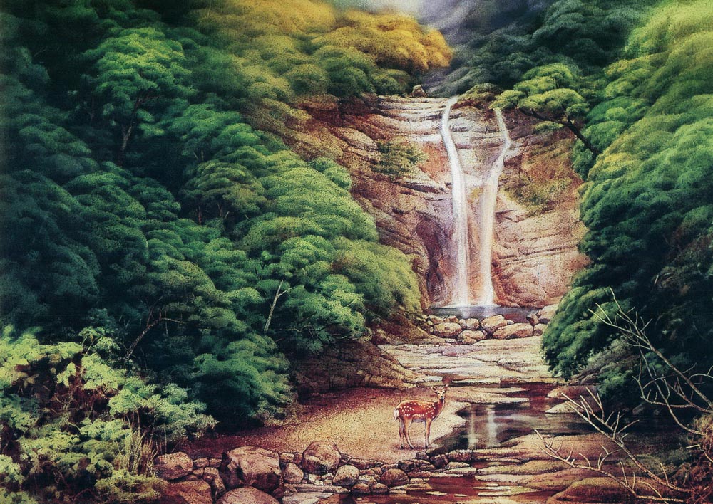 第三屆玉山美術獎暨陶藝獎-水彩類入選黃希聖(源起)