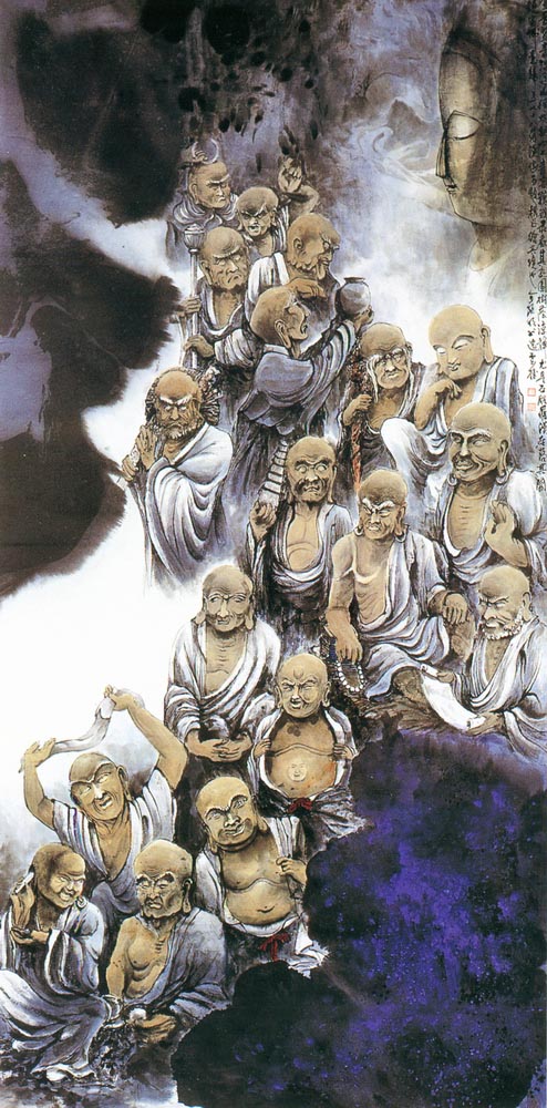 第三屆玉山美術獎暨陶藝獎-水墨類入選余振明(庇佑（一）)