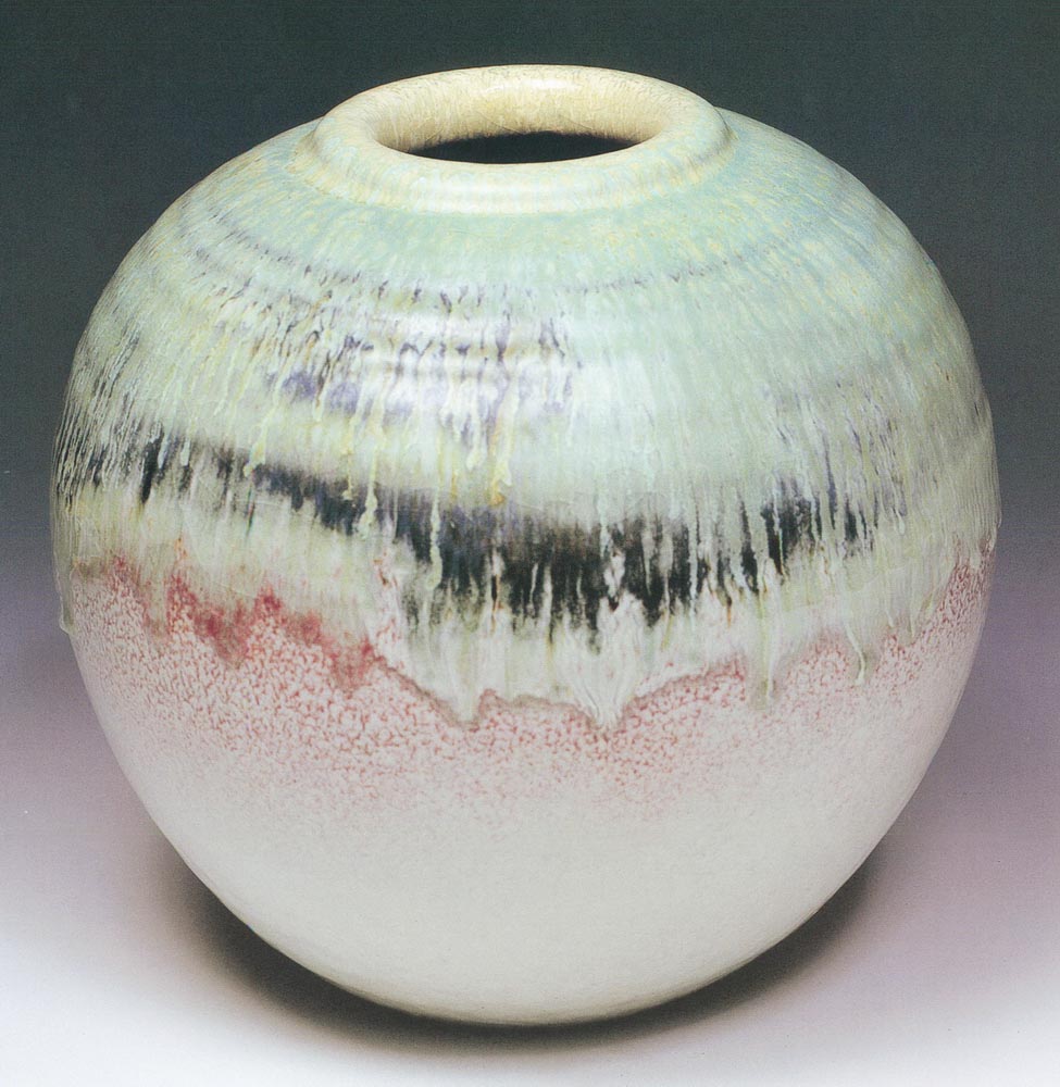 第三屆玉山美術獎暨陶藝獎-陶藝類入選作品(莊金助-玉山春曉)