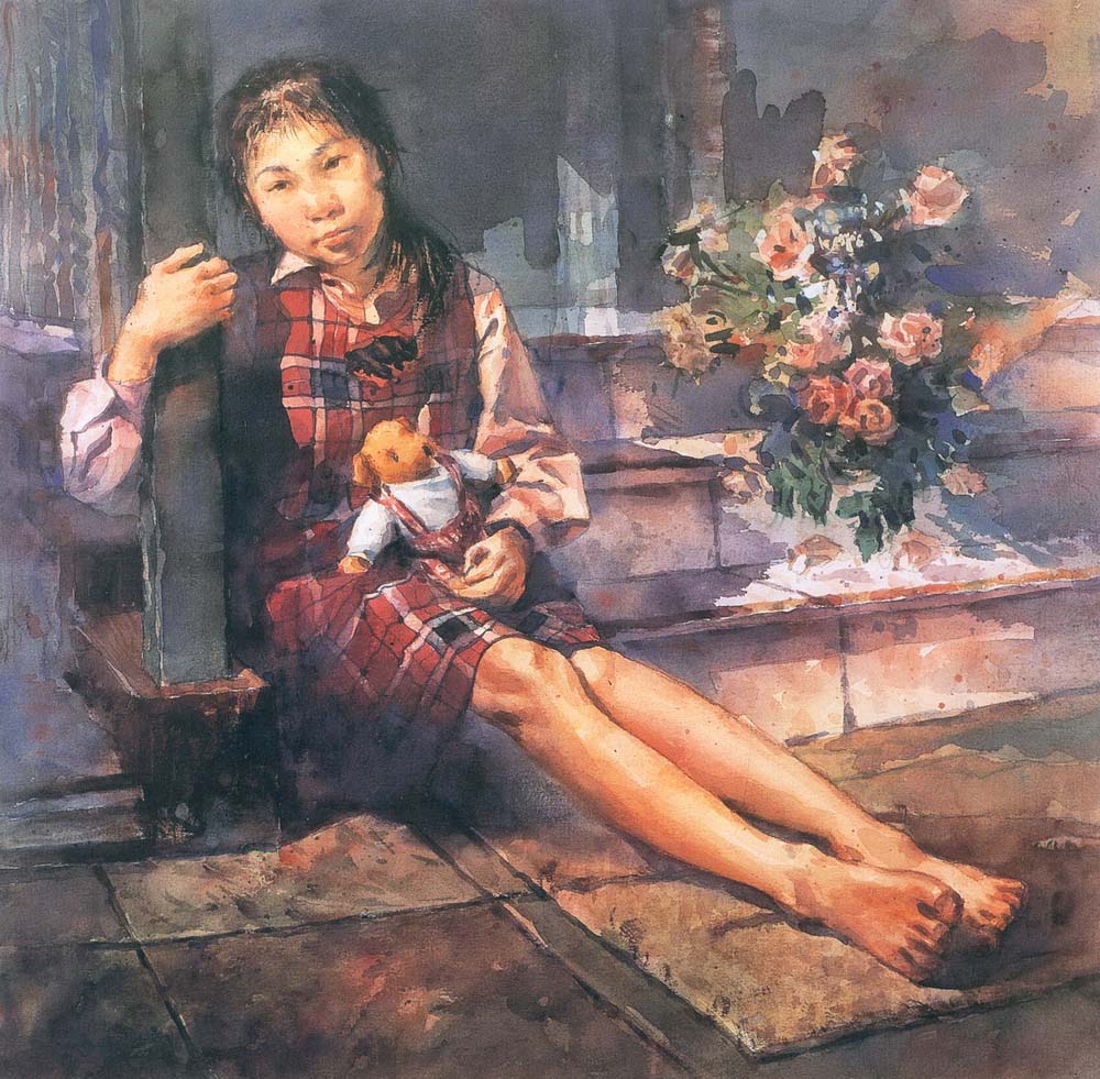 第四屆玉山美術獎作品-水彩類佳作蕭詩穎 (迷惘)