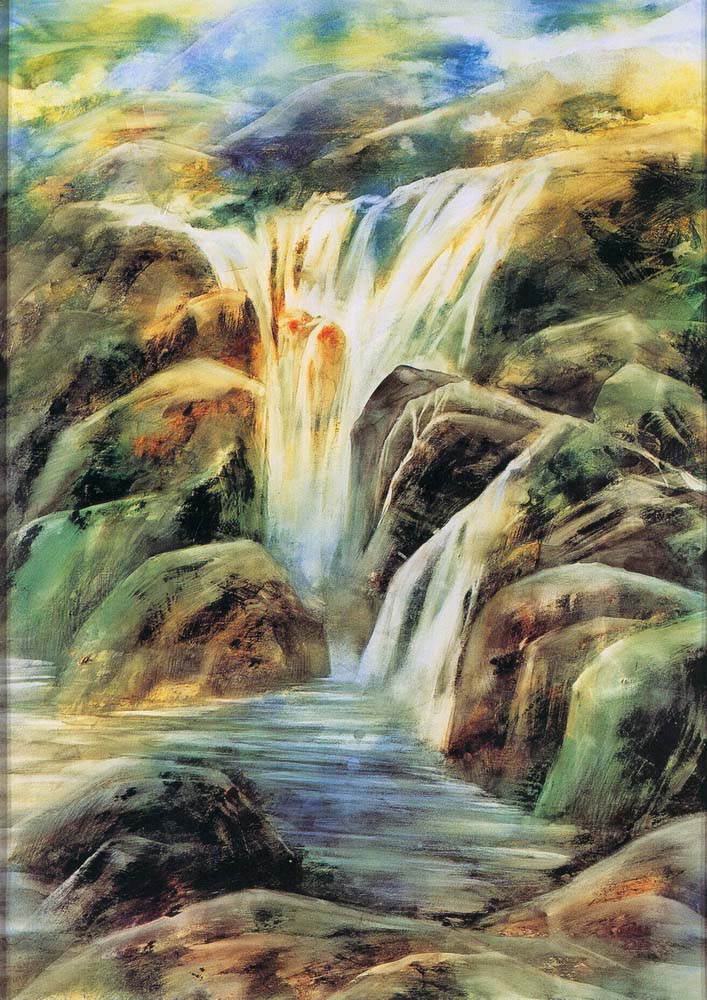 第四屆玉山美術獎作品-水彩類入選陳惠娜 (山水之間)