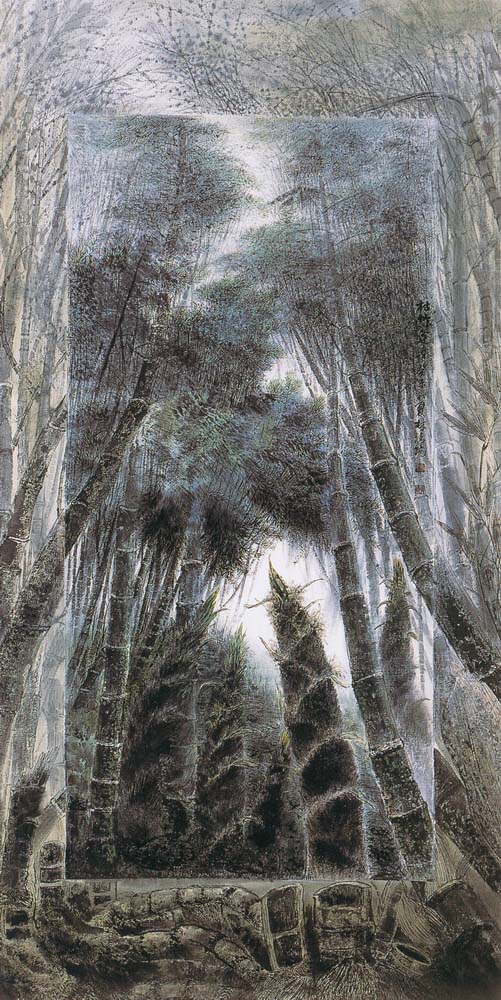 第四屆玉山美術獎作品-水墨類首獎林清鏡 (枯竹逢春)