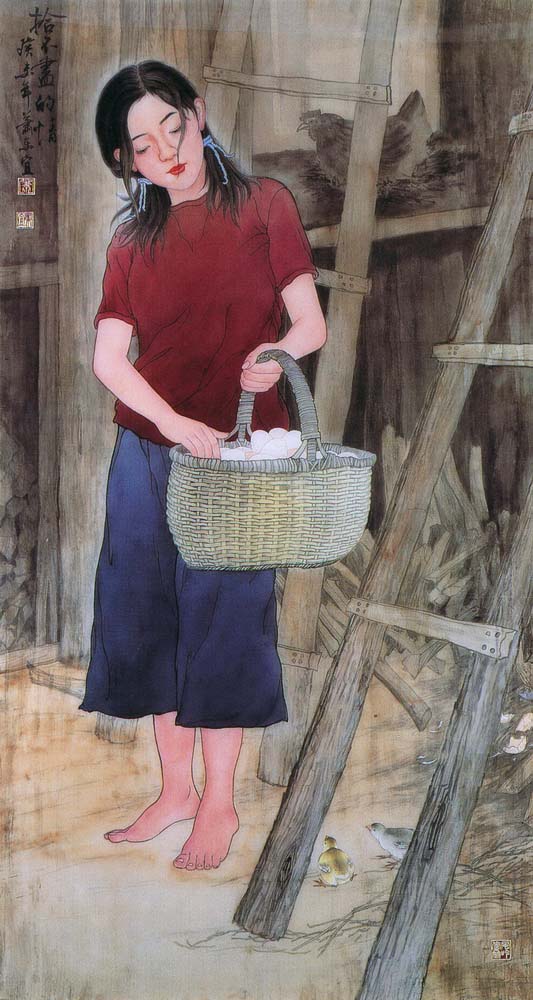 第四屆玉山美術獎作品-水墨類優選蕭東宜 (拾不盡的情)