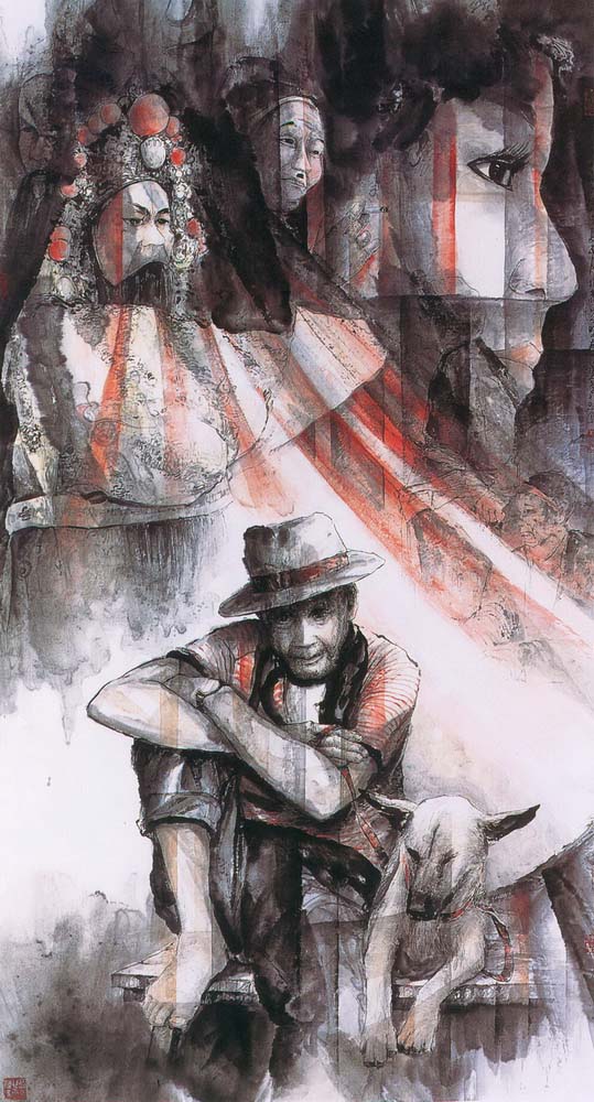 第四屆玉山美術獎作品-水墨類佳作董學武 (心絃變奏系列(二))