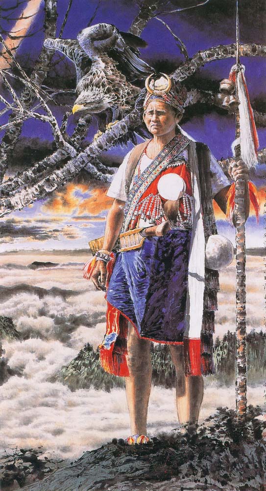 第四屆玉山美術獎作品-水墨類入選 凌寅 (勇者無懼)