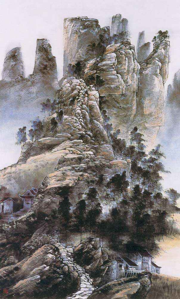 第四屆玉山美術獎作品-水墨類入選 蘇獻隆 (99 峰連峰)