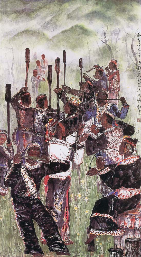 第四屆玉山美術獎作品-水墨類入選 黃勃憲 (高山交響曲)