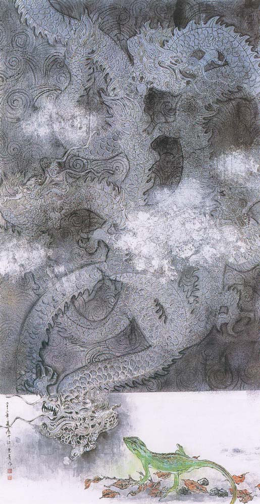 第四屆玉山美術獎作品-水墨類入選 許惠菁 (對話)