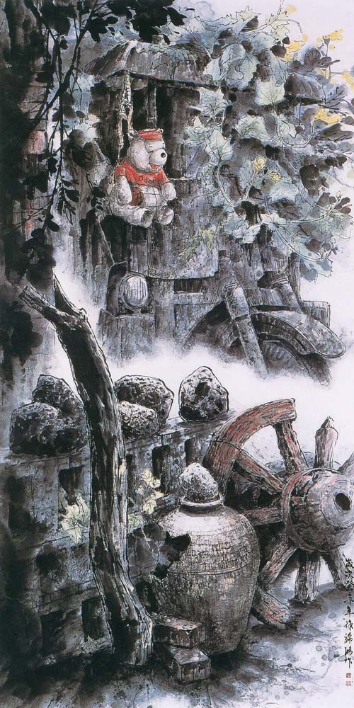 第四屆玉山美術獎作品-水墨類入選徐錦鴻 (遺忘)