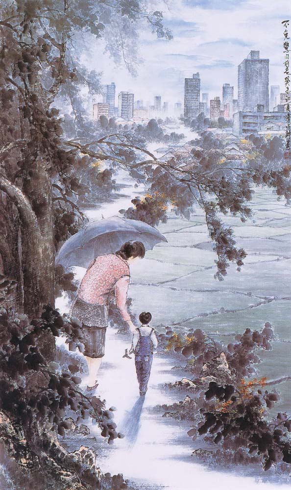 第四屆玉山美術獎作品-水墨類入選潘戌耕 (不免驚向前走)