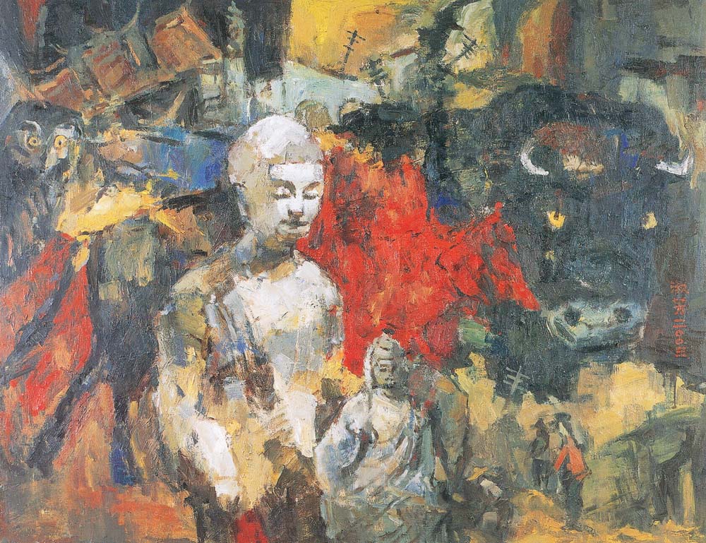 第四屆玉山美術獎作品-油畫類佳作楊淑芳 (記憶之痕)