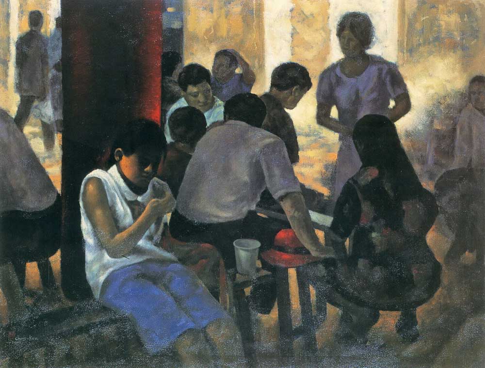 第四屆玉山美術獎作品-油畫類入選林長庚 (假日的心情)