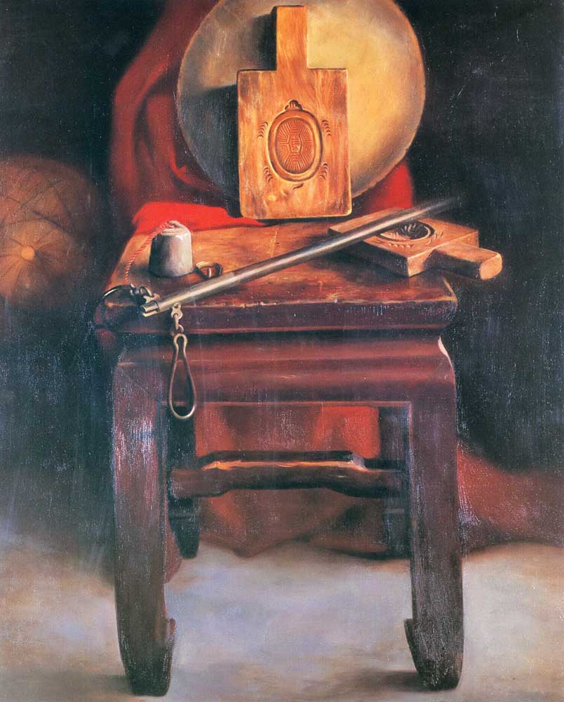 第四屆玉山美術獎作品-油畫類入選蕭仲伯 (阿嬤的嫁妝)