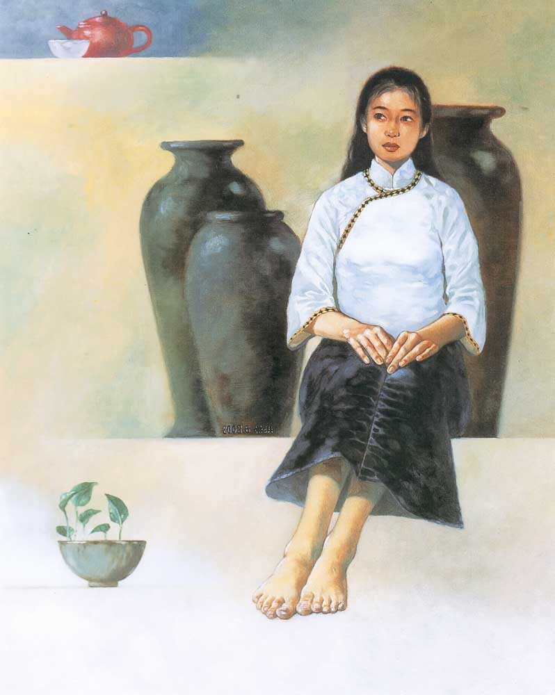 第四屆玉山美術獎作品-油畫類入選黃崇洪 (壺瓶將將)