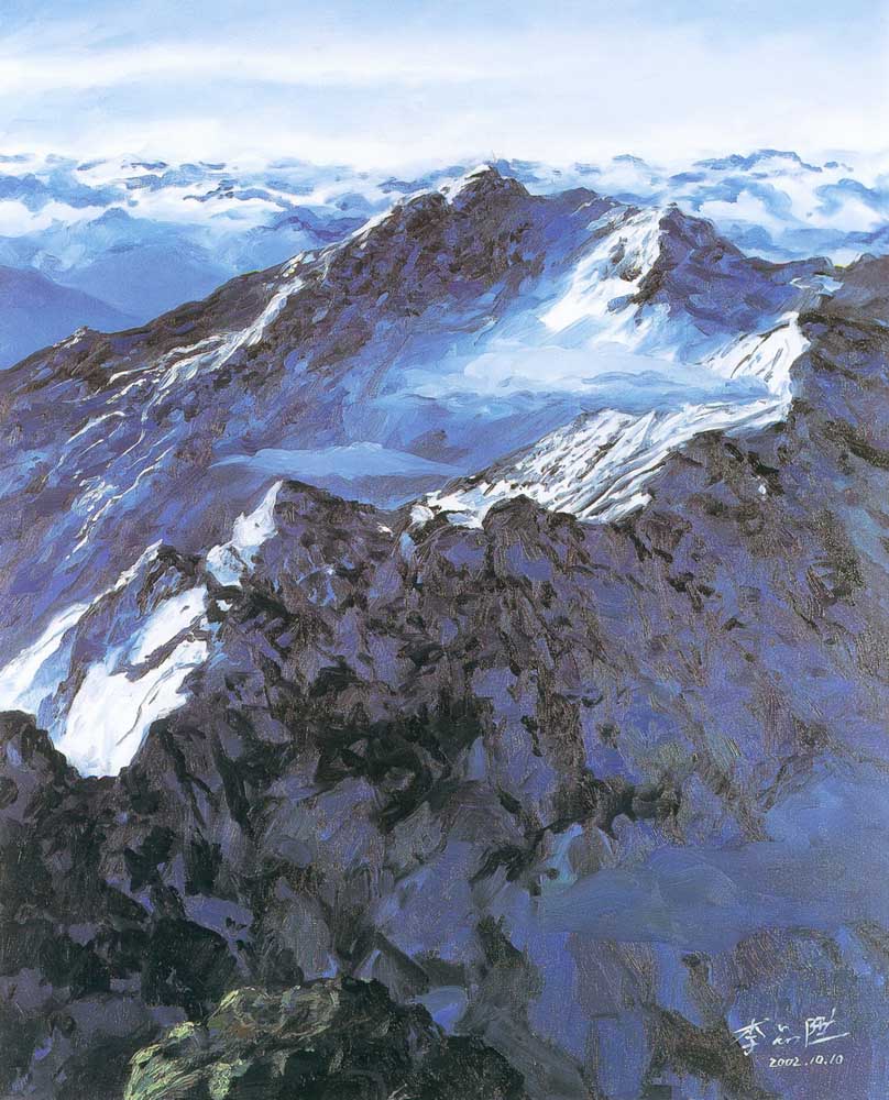 第四屆玉山美術獎作品-油畫類入選李品陞 (山)