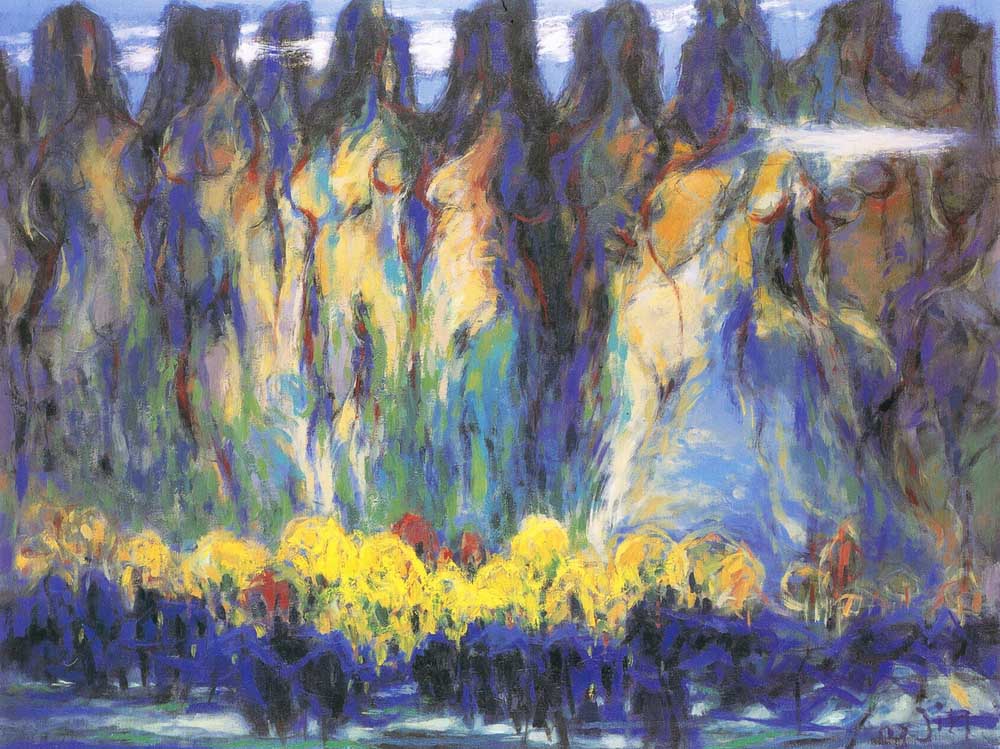 第四屆玉山美術獎作品-油畫類入選簡吟蓁（九九峰狂想曲 )