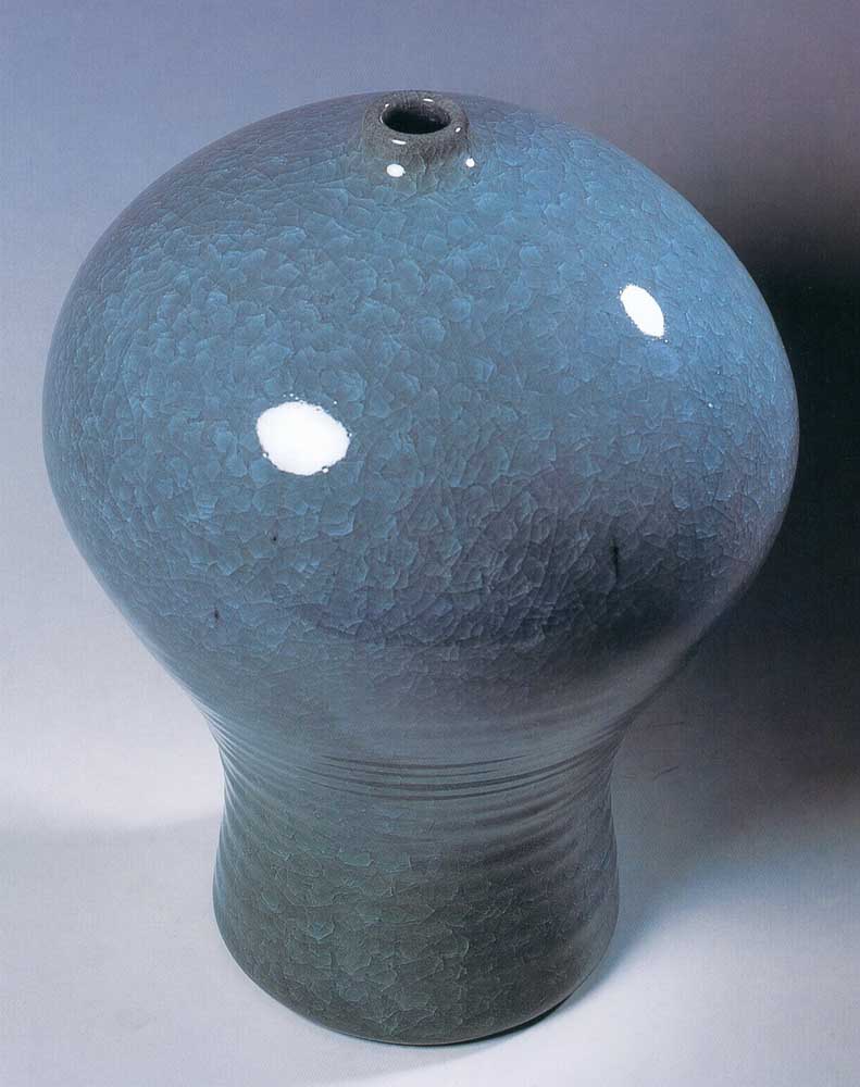 第四屆玉山美術獎作品-陶藝類入選陸挽中（冰心 )
