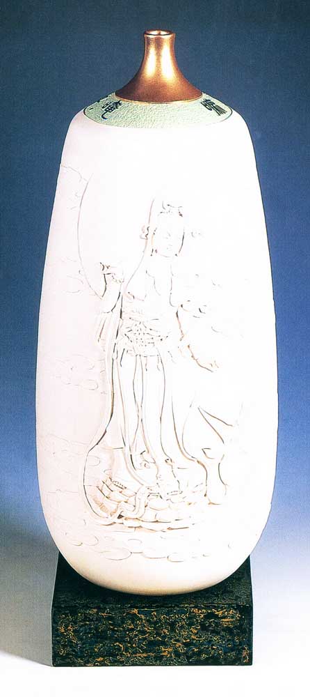 第五屆 玉山美術獎陶藝類入選劉明曉（慈航普渡 ）