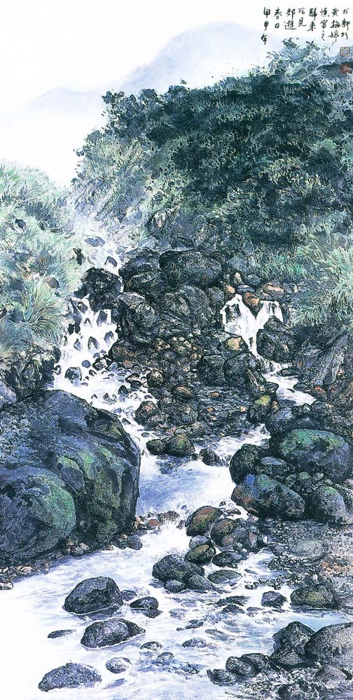 第五屆玉山美術獎-水墨類入選黃梅婷（洄）
