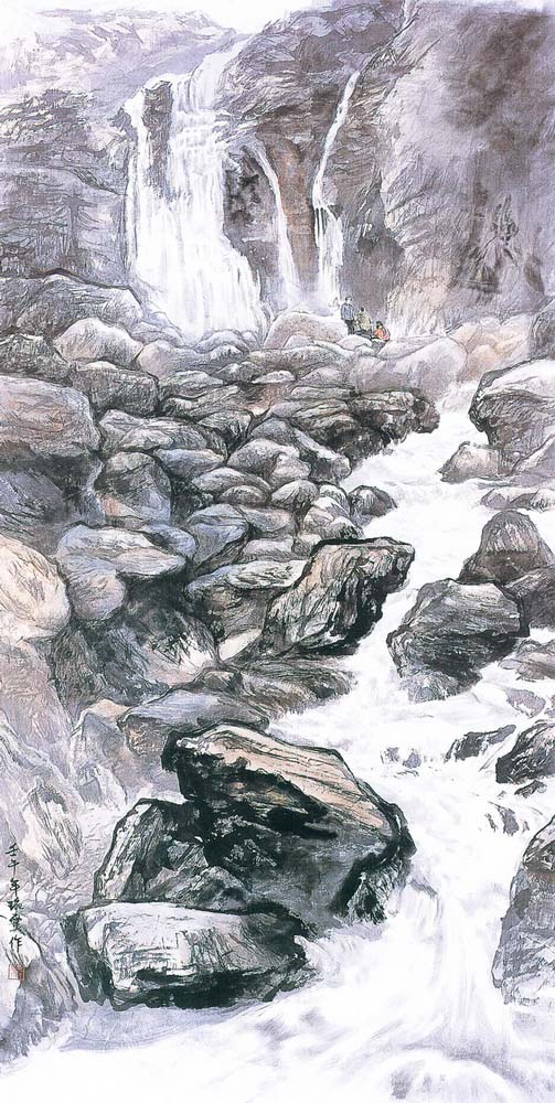 第五屆玉山美術獎-水墨類入選蕭琬霙（夢谷記遊 ）