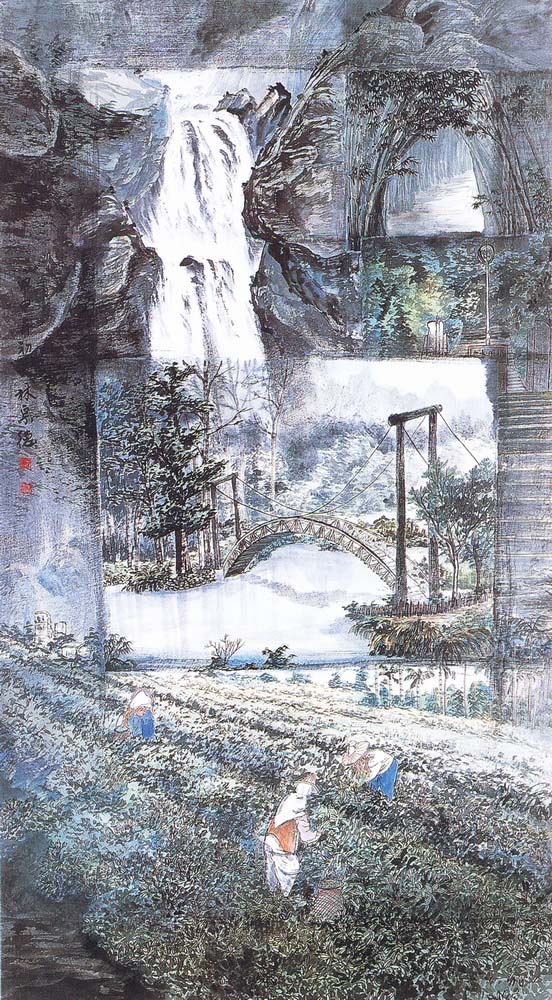 第五屆玉山美術獎-水墨類入選林宗德（好山好水好風光 ）