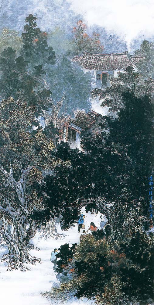 第五屆玉山美術獎-水墨類入選沈建龍（回鄉 ）