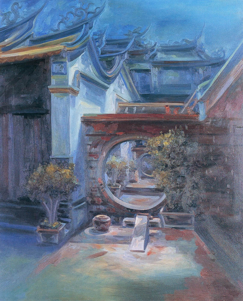 第五屆玉山美術獎-油畫類入選郭龍文（夏日午后）