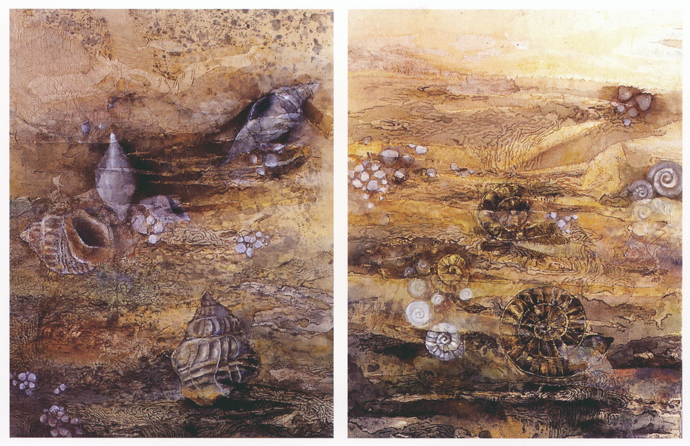 第八屆南投縣玉山美術獎水墨類入選- 王菀柔作品（Travail De Rocaille )