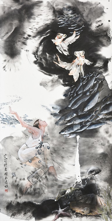 09謝弘志《入選》‧  舞動　70×130cm-1