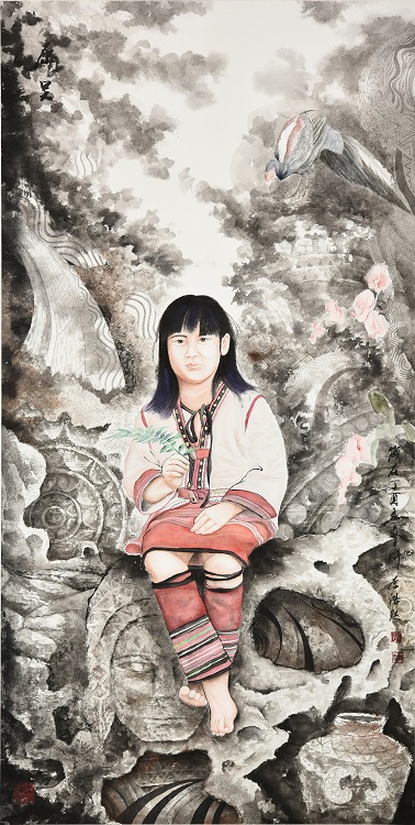 14李浩然《入選》‧  原呈　70×137cm-1