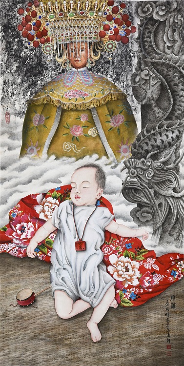 23蔡昕妤《入選》‧  庇護　70×140cm-1