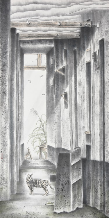 38黃正忠《入選》‧  時光長廊　70×140cm-1