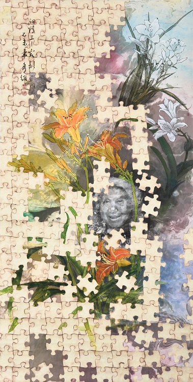 39白秀綢《入選》‧  記憶-容顏　137×69cm-1