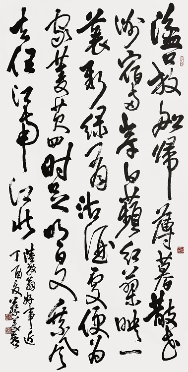 15蔡美燕《入選》‧  陸放翁好事近　180×90cm