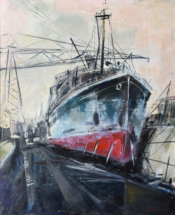 10張瓊瑜《入選》‧  泊　91×72.5cm