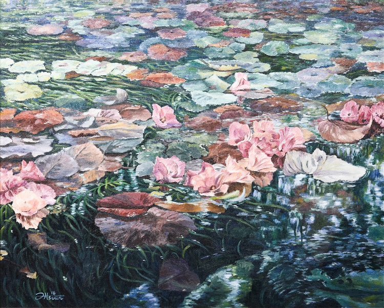 12賴又瑄《入選》‧  塘響樂章　80×100cm