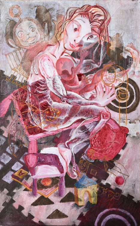 13巫靜盈《入選》‧  詠詠　116.5×72.5cm