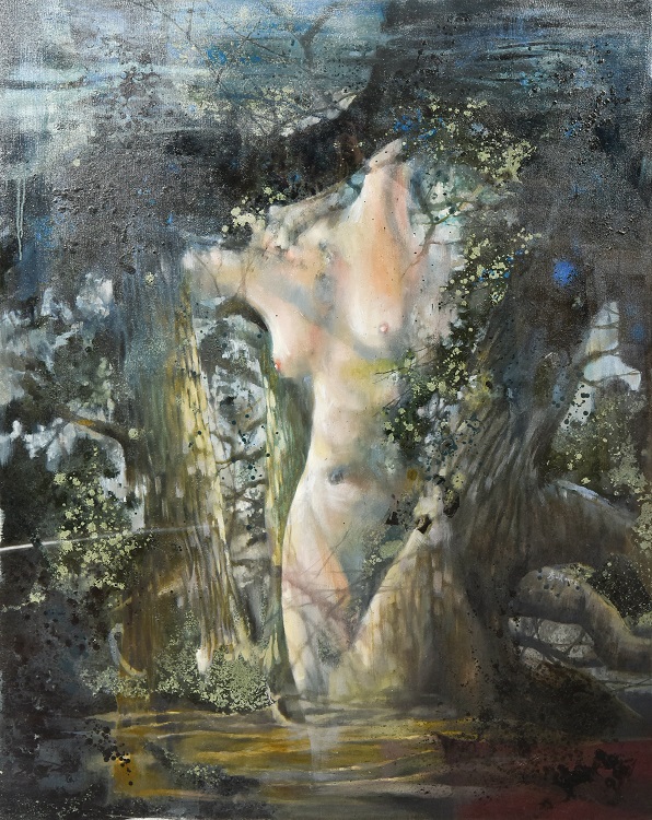 18賴彥岐《入選》‧  大地母系-生命之樹　116.5×91cm