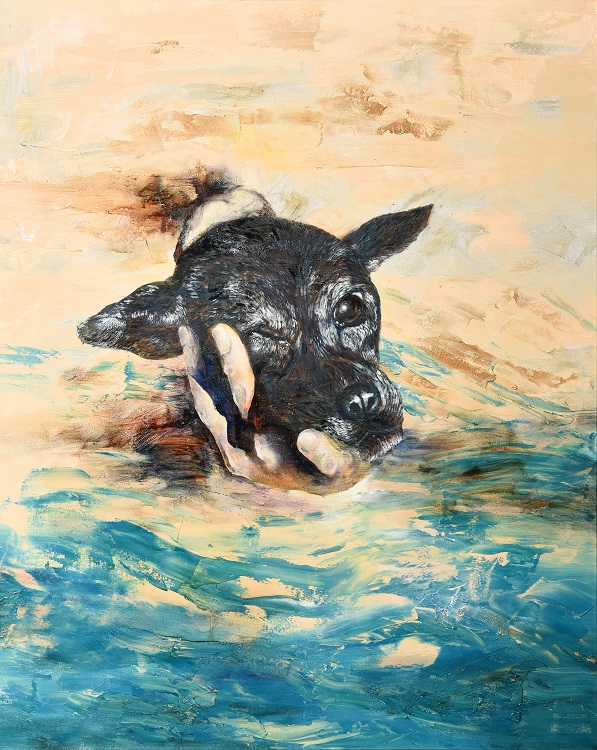 19柳萱《入選》‧ 成長-愛　91×72.5cm