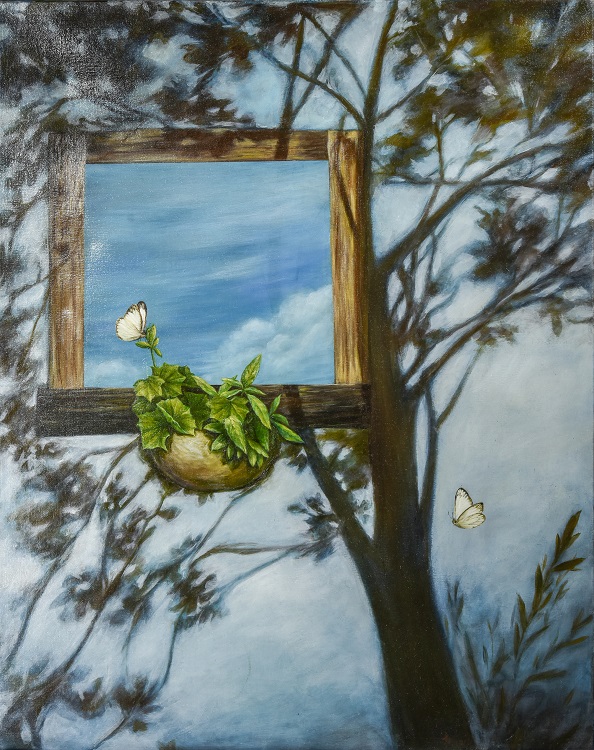 42王育真《入選》‧  隨緣　100×80cm